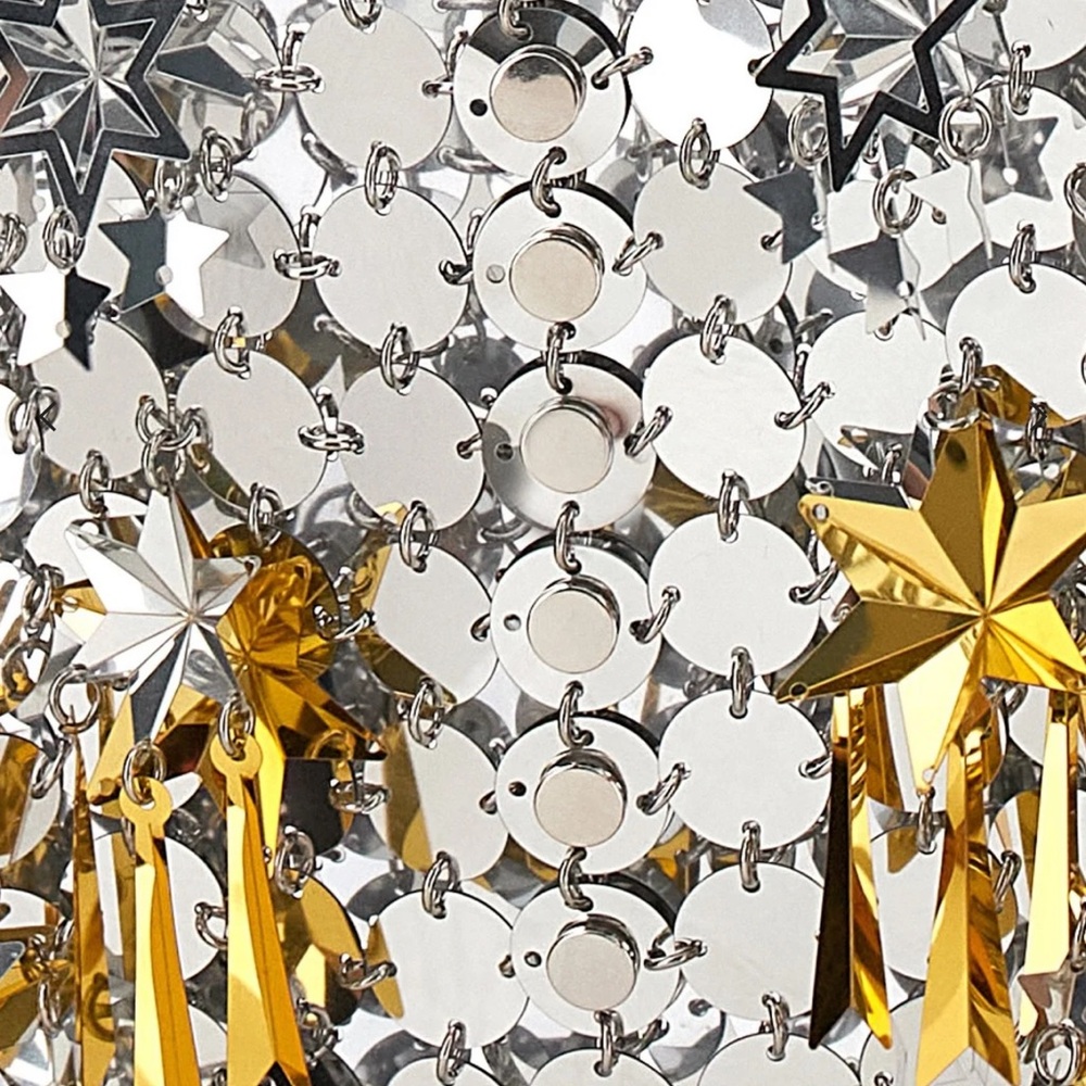 Silver and Gold Star Sequin skirt - Picture 7 of 7